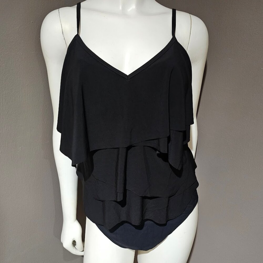 Beyond Control Solid Citizen Tiered One Piece Swimsuit - Picture 2 of 13